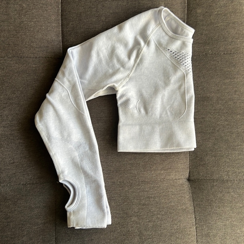 long sleeve crop top